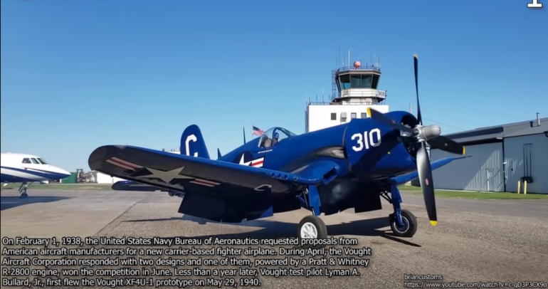 Big F4U Corsair Startups - World War Wings