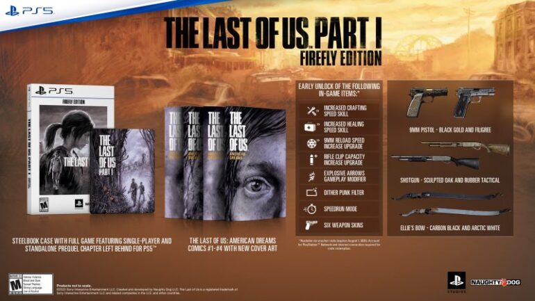 The Last Of Us Part I Launch Will Have An Additional Batch Of The Firefly Editions On Sale Exclusively Through PlayStation - PlayStation Universe
