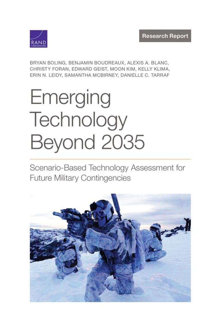 Emerging Technology Beyond 2035: Scenario-Based Technology Assessment for Future Military Contingencies | RAND