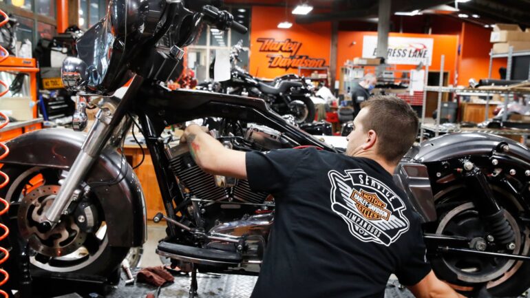 Stocks making the biggest moves midday: Harley-Davidson, Visa, Microsoft, Biogen and more