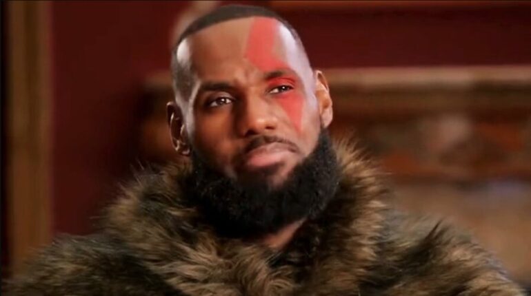 God Of War Ragnarok Has Sold A Ton Of Copies, So LeBron James Strikes A Pose To Celebrate - PlayStation Universe