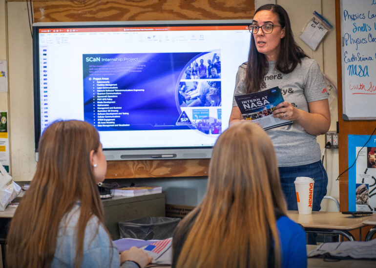 NASA employees talk internships, jobs with St. Lawrence Central High School students