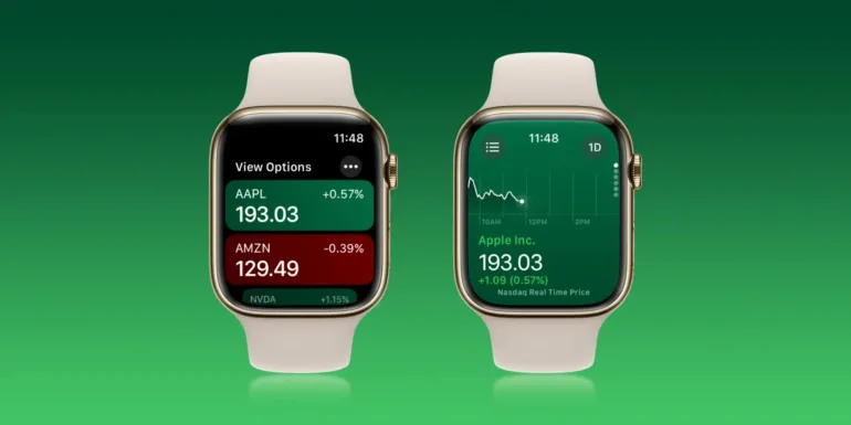 Apple Watch Stocks app: How it looks in watchOS 10 - 9to5Mac