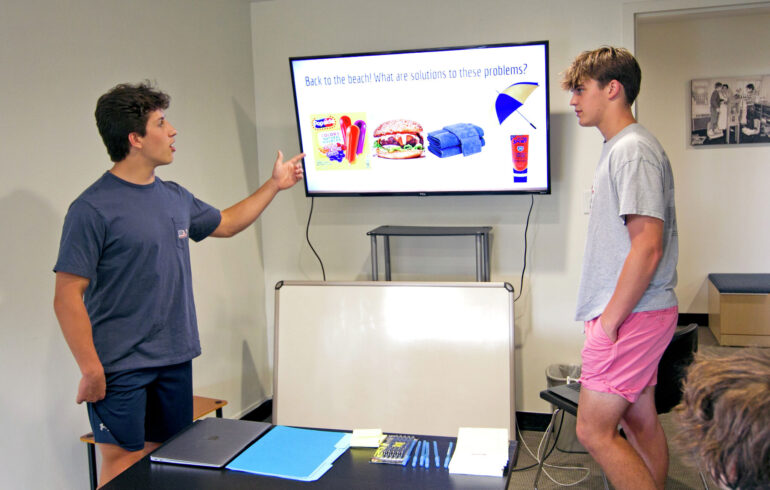 Two Greenwich teens teach kids about entrepreneurship