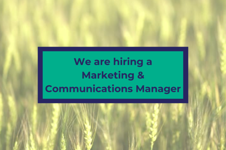 We are hiring a Marketing & Communications Manager