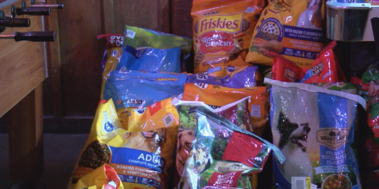 Local business holds pet food drive for Emily’s Legacy Rescue