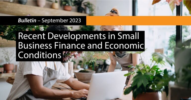 Recent Developments in Small Business Finance and Economic Conditions | Bulletin – September 2023 | RBA