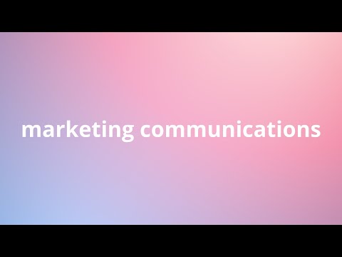 Marketing Communications [Video] – MediaVidi