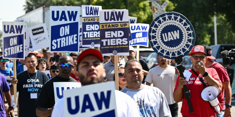 UAW Expands Strike to Ford, GM SUV Assembly Plants. Stocks Are Down. | Barron's