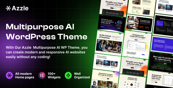 [Download] Azzle - AI Technology & Startup Business WordPress Theme - ThemeHits