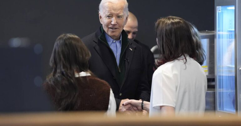 President Biden stops by Pennsylvania stores to talk up his record on small business creation