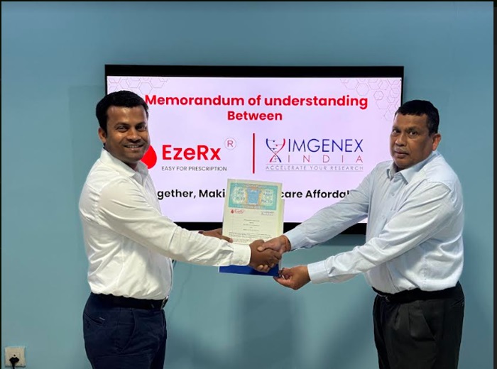 EzeRx joins hands with IMGENEX to leverage AI & Biotech for expanding access to medical care - BioVoiceNews