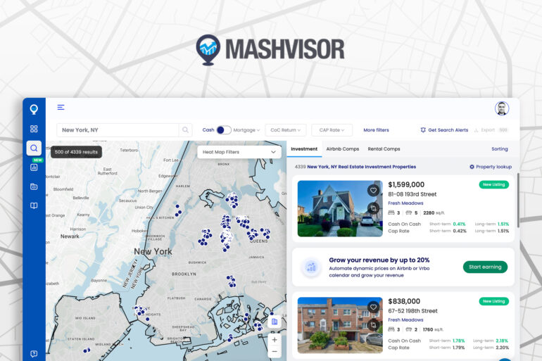 Make real estate investing easier with hundreds off Mashvisor