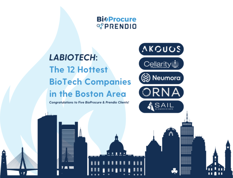Bioprocure and Prendio clients among Labiotech’s “The Twelve Hottest Biotech Companies in the Boston area” - BioProcure