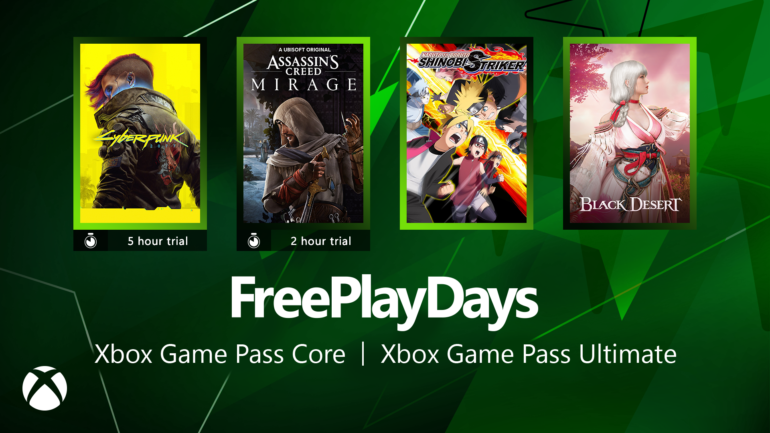 Free Play Days – Cyberpunk 2077, Assassin’s Creed Mirage, Naruto to Boruto: Shinobi Striker and Black Desert - Xbox Wire